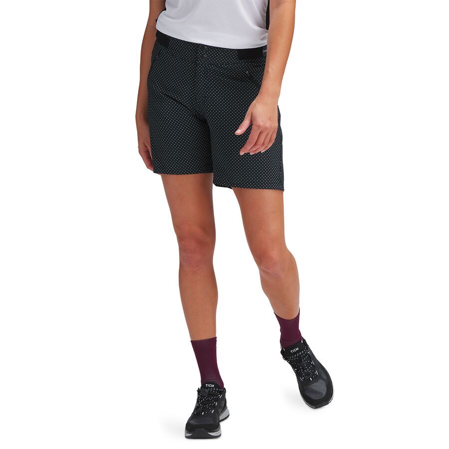 ZOIC Navaeh 7 Novelty Short + Essential Liner - Women's Black Polka Dot
