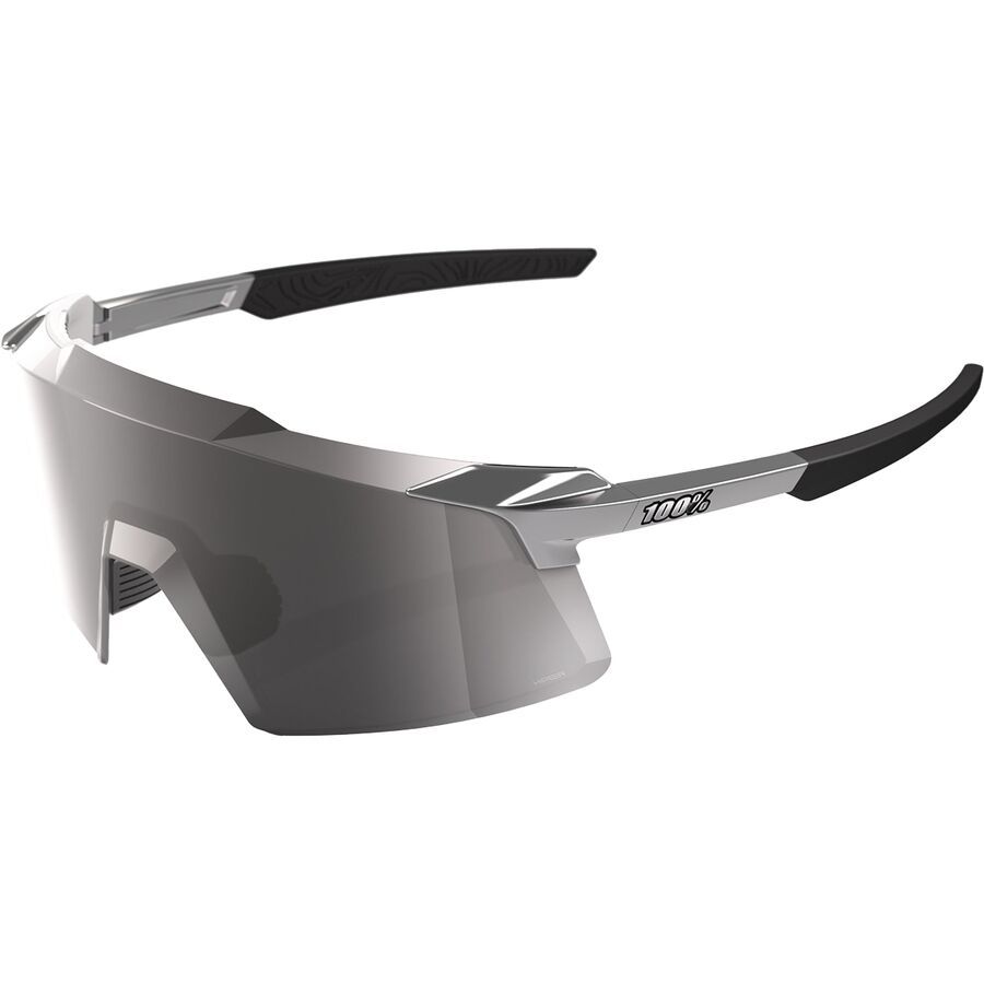 100% Aerocraft Sunglasses Gloss Chrome HiPER Silver Chrome Lens