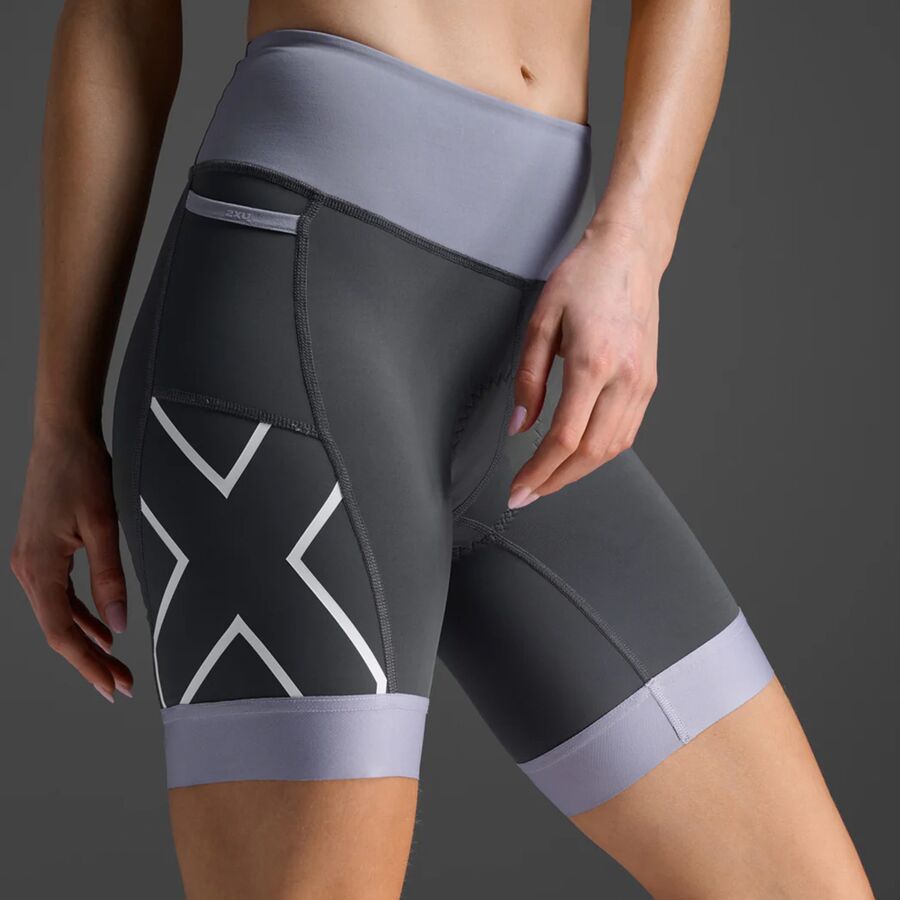 2XU Core Tri 6in Short - Women's Digital Lilac/Turbulence