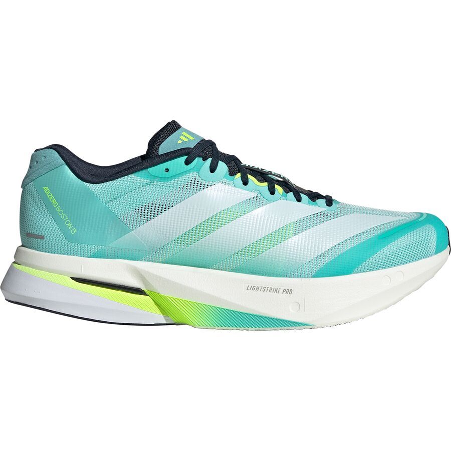 Adidas Adizero Boston 13 Running Shoe - Men's Flash Aqua/Ftwr White/Lucid Lemon