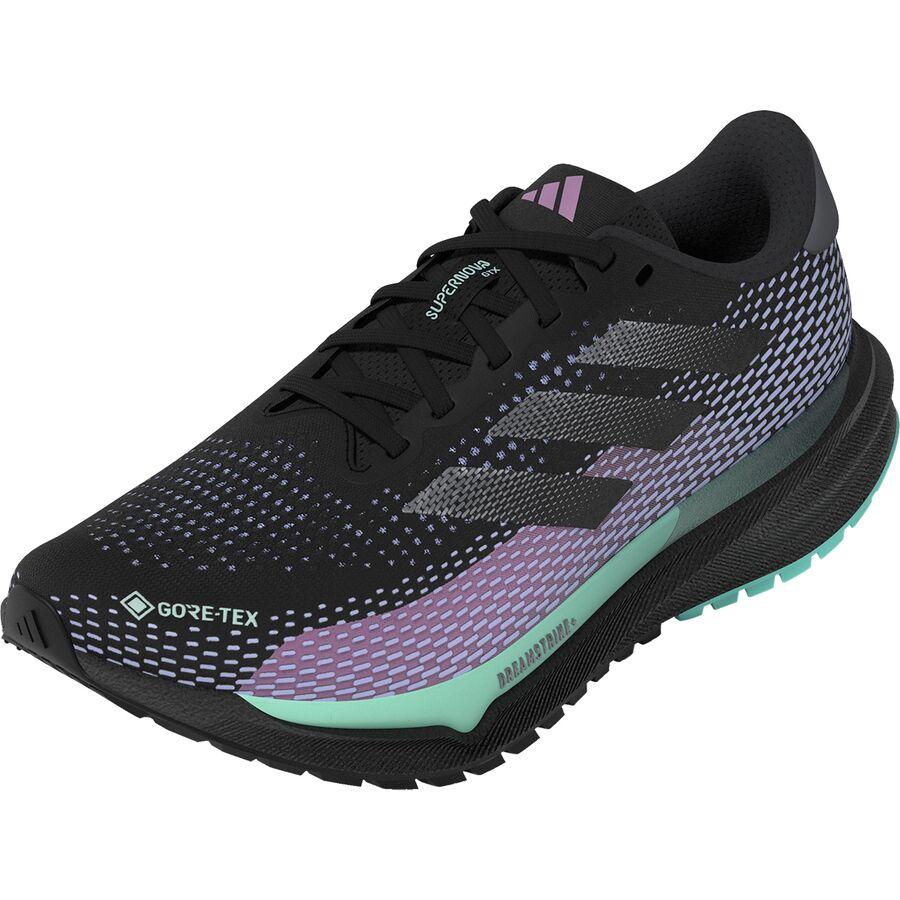 Adidas Supernova GTX Running Shoe - Women's Core Black/Iron Metallic/Semi Flash Aqua