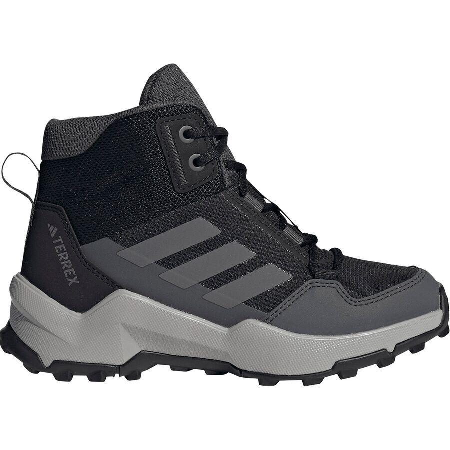 Adidas TERREX AX4R Mid Hiking Shoe - Little Kids' Core Black/Grey Four/Grey Six