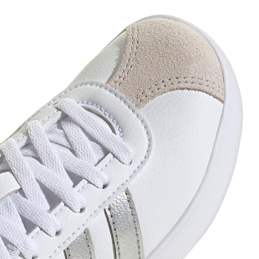 Adidas VL Court 3.0 Shoe - Kids' Ftwr White/Silver Met./Grey One