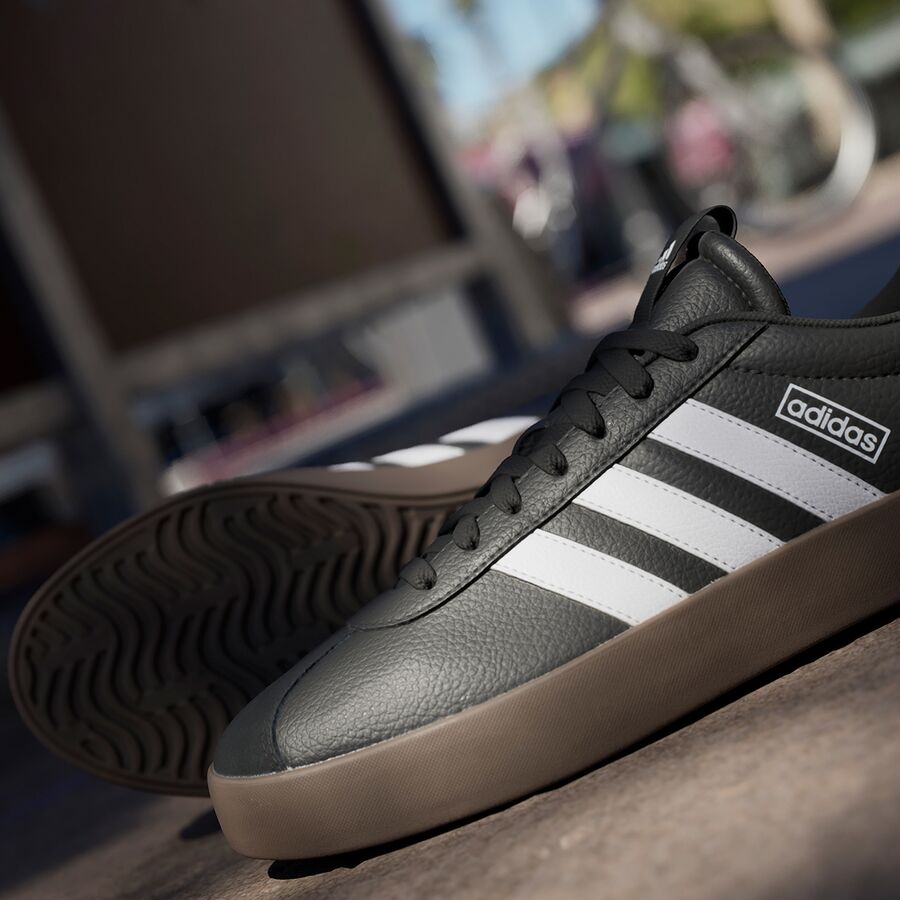 Adidas VL Court 3.0 Shoe - Men's Core Black/Footwear White/GUM5