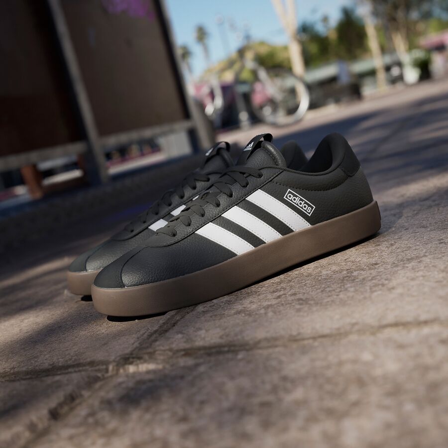 Adidas VL Court 3.0 Shoe - Men's Core Black/Footwear White/GUM5