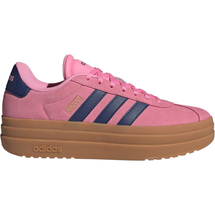 Adidas VL Court Bold Shoe - Women's Bliss Pink/Dark Blue/Gold Metallic