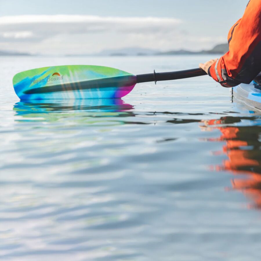 Aqua Bound Tango Fiberglass 2-Piece Posi-Lok Paddle - Bent Shaft Northern Lights