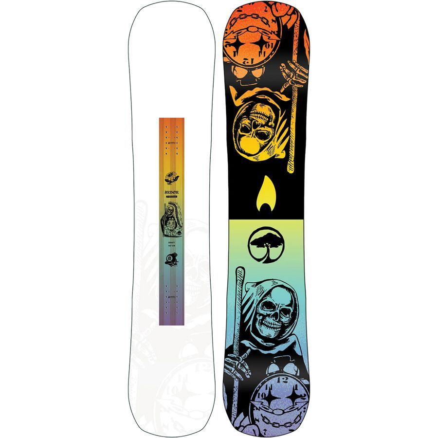 Arbor Draft Rocker Snowboard - 2025 White
