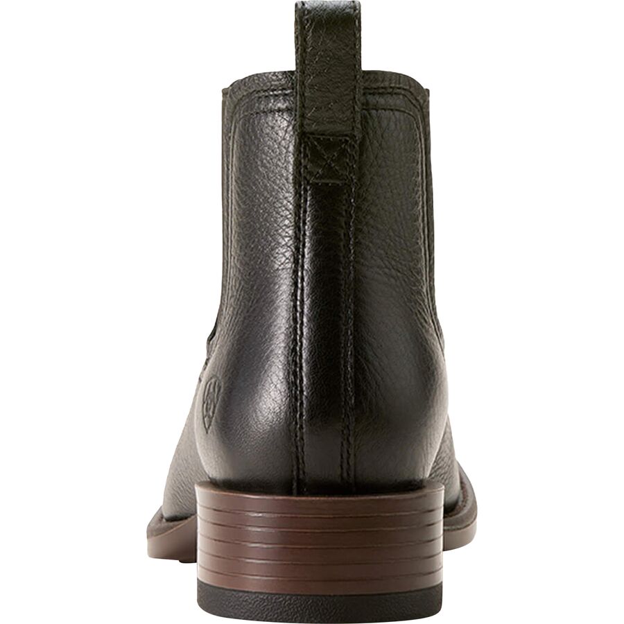 Ariat Booker Ultra Round Toe Western Boot - Men's Black Deertan