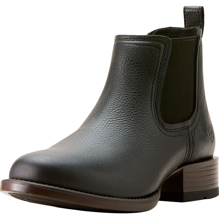 Ariat Booker Ultra Round Toe Western Boot - Men's Black Deertan