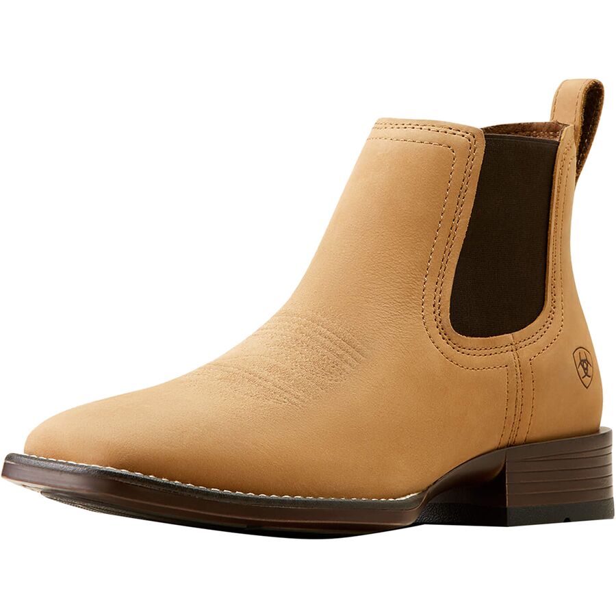 Ariat Booker Ultra Western Boot Wide - Men's Almond Brown