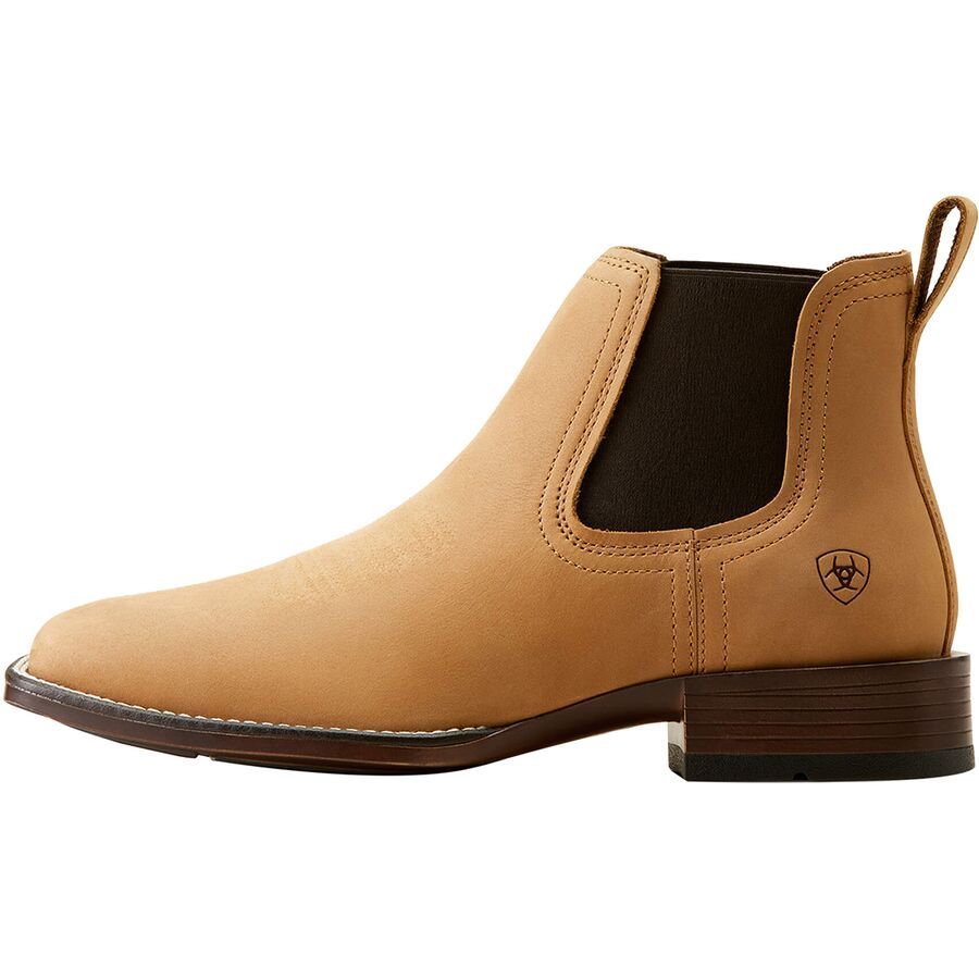 Ariat Booker Ultra Western Boot Wide - Men's Almond Brown