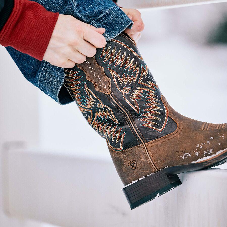 Ariat Odessa StretchFit Western Boot - Women's Fateful Brown/Burnished Pewter