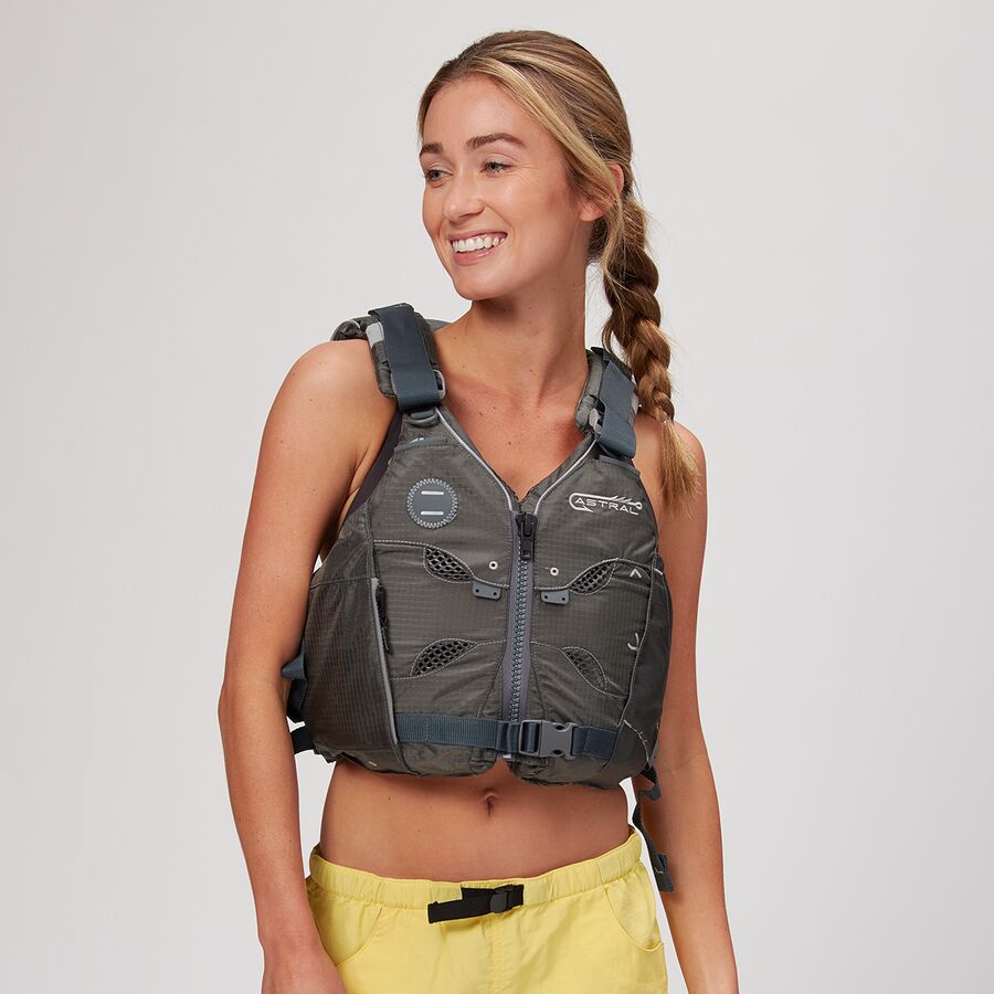 Astral V-Eight Fisher Personal Flotation Device Pebble Gray