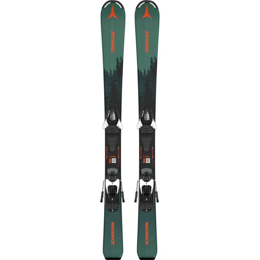 Atomic Maverick Jr 100-120 + C 5 GW Ski - 2025 - Kids' Dark Green/Black