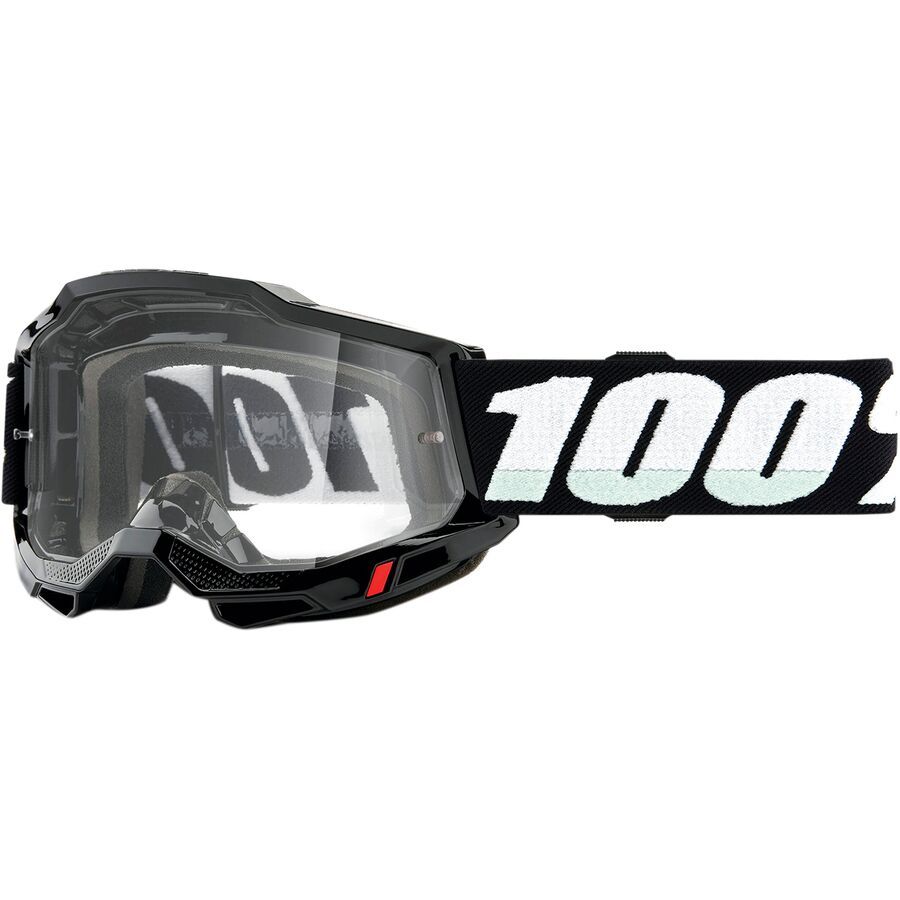 100% ACCURI 2 Goggles Black/Clear Lens