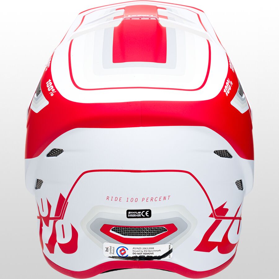 100% Status Helmet Topenga Red/White