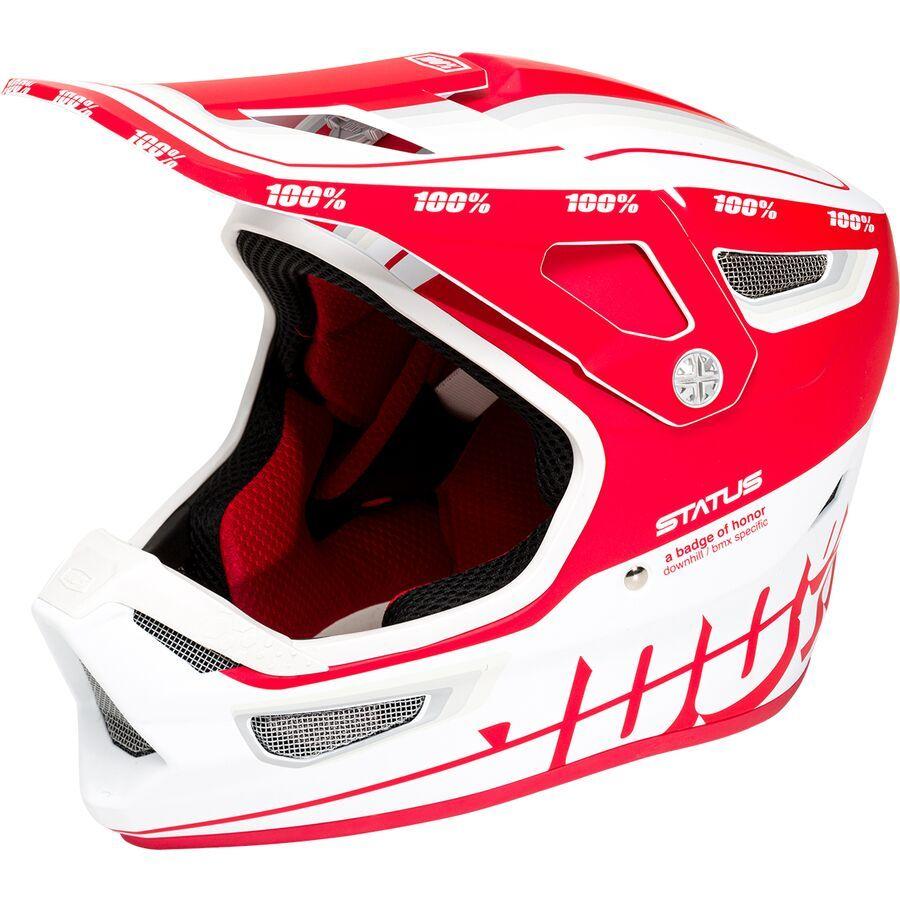 100% Status Helmet Topenga Red/White