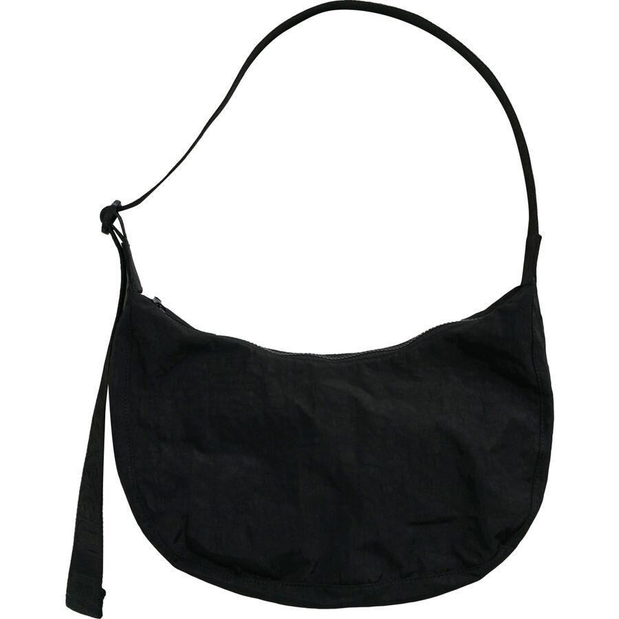 BAGGU Medium Nylon Crescent Bag Black3