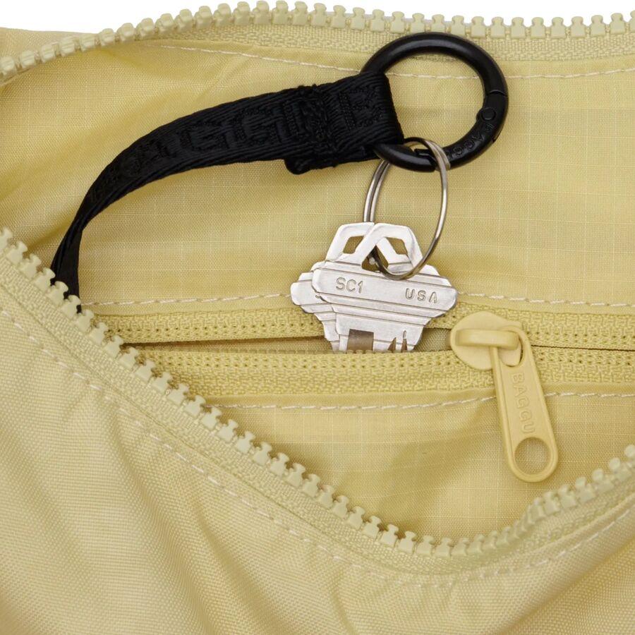 BAGGU Small Nylon Crescent Bag Butter