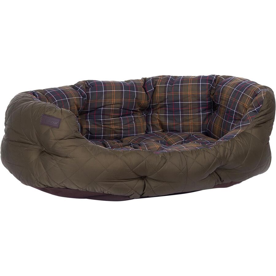 Barbour Quilted Dog Bed Olive