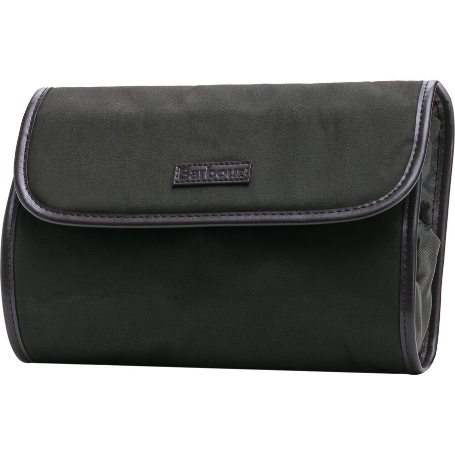 Barbour Wax Hanging Washbag Olive
