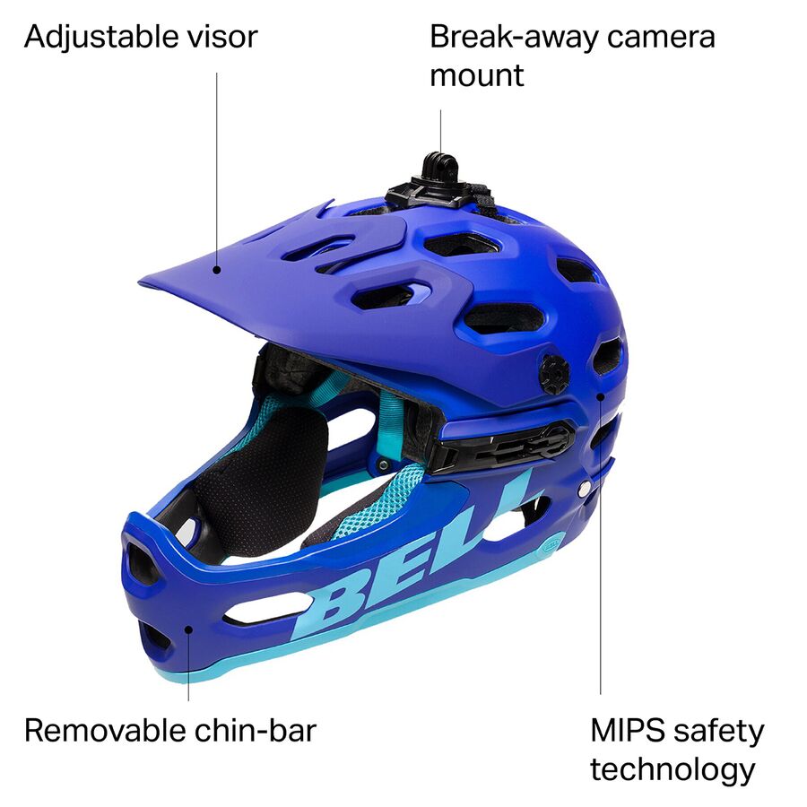 Bell Super 3R Mips Helmet Matte Blues