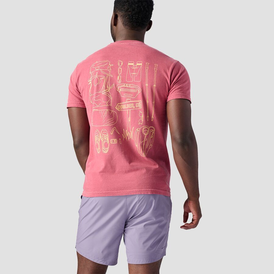 Backcountry Boulder Gear List T-Shirt Crimson