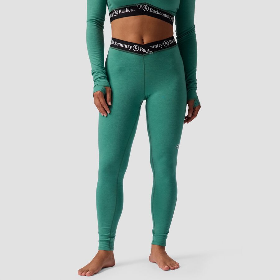 Backcountry Cedars RWS Merino Lt-Wt Baselayer V-Waist Bottom - Women's Gearhead Green