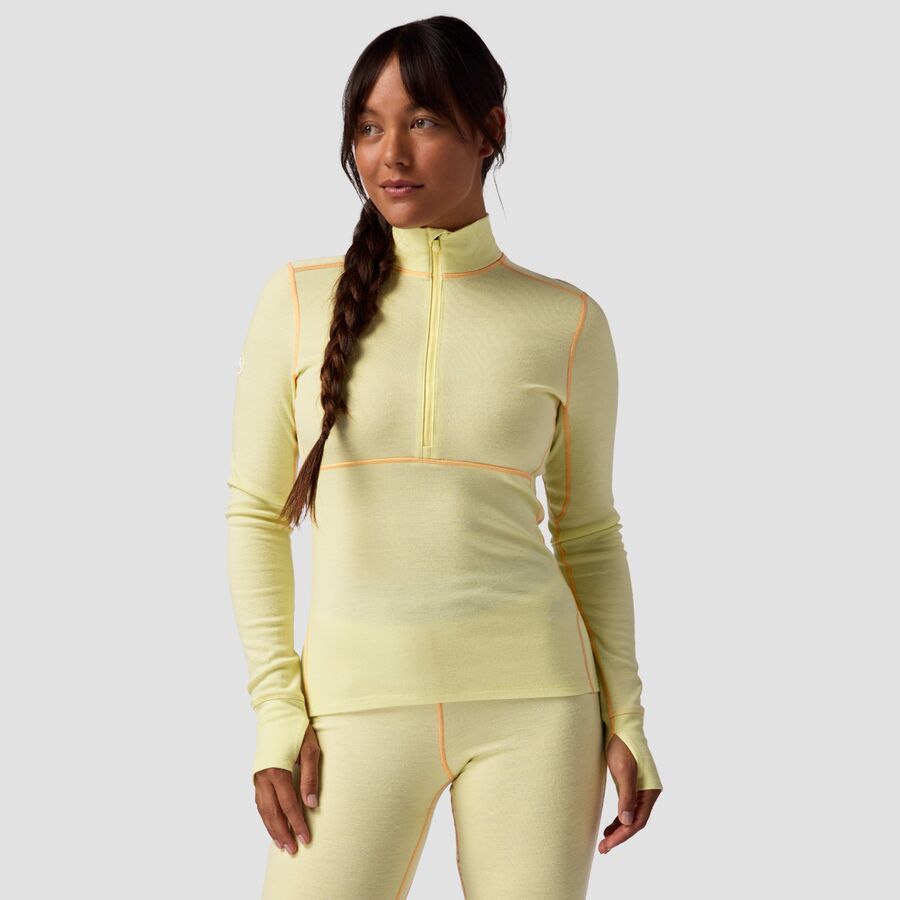 Backcountry Cedars RWS Merino Mid-Wt Baselayer 1/4-Zip Top - Women's Luminary