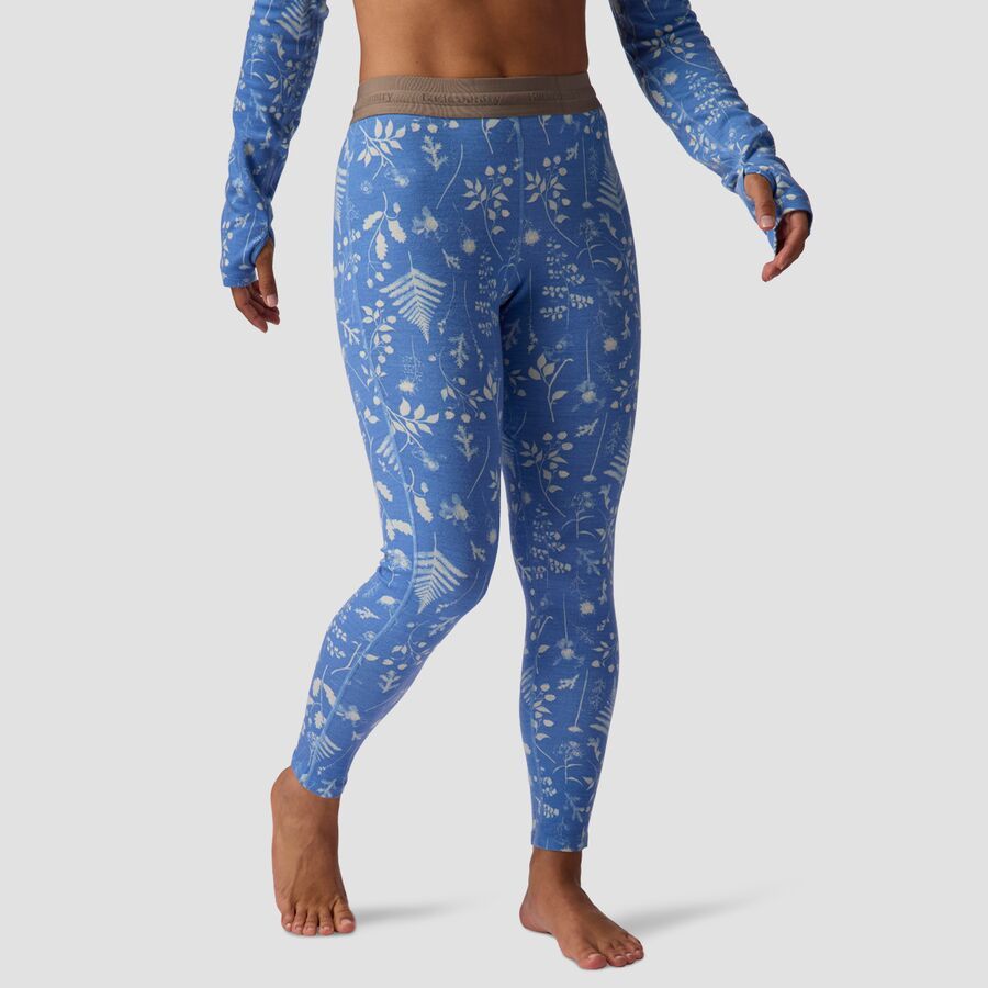 Backcountry Cedars RWS Merino Mid-Wt Baselayer Bottom - Women's Deja Blue Print