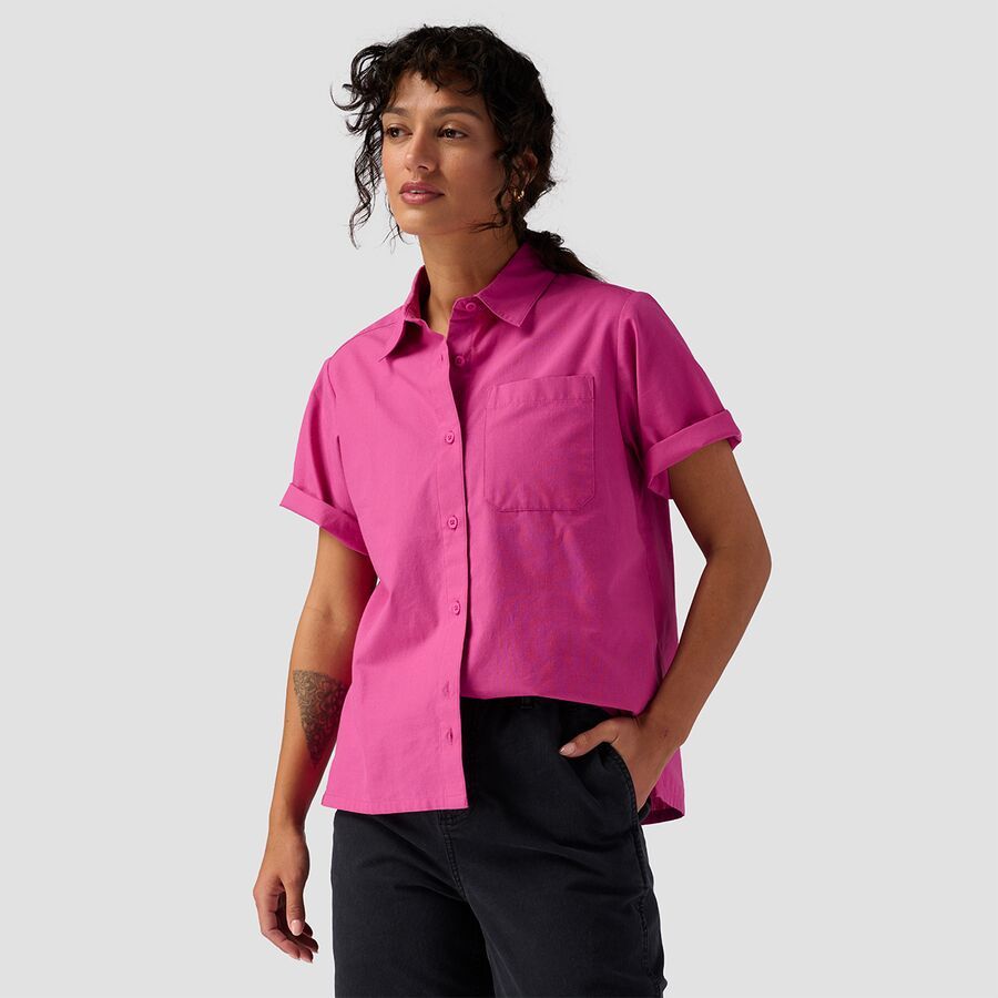 Backcountry Cotton Button-Up - Women's Rose Violet