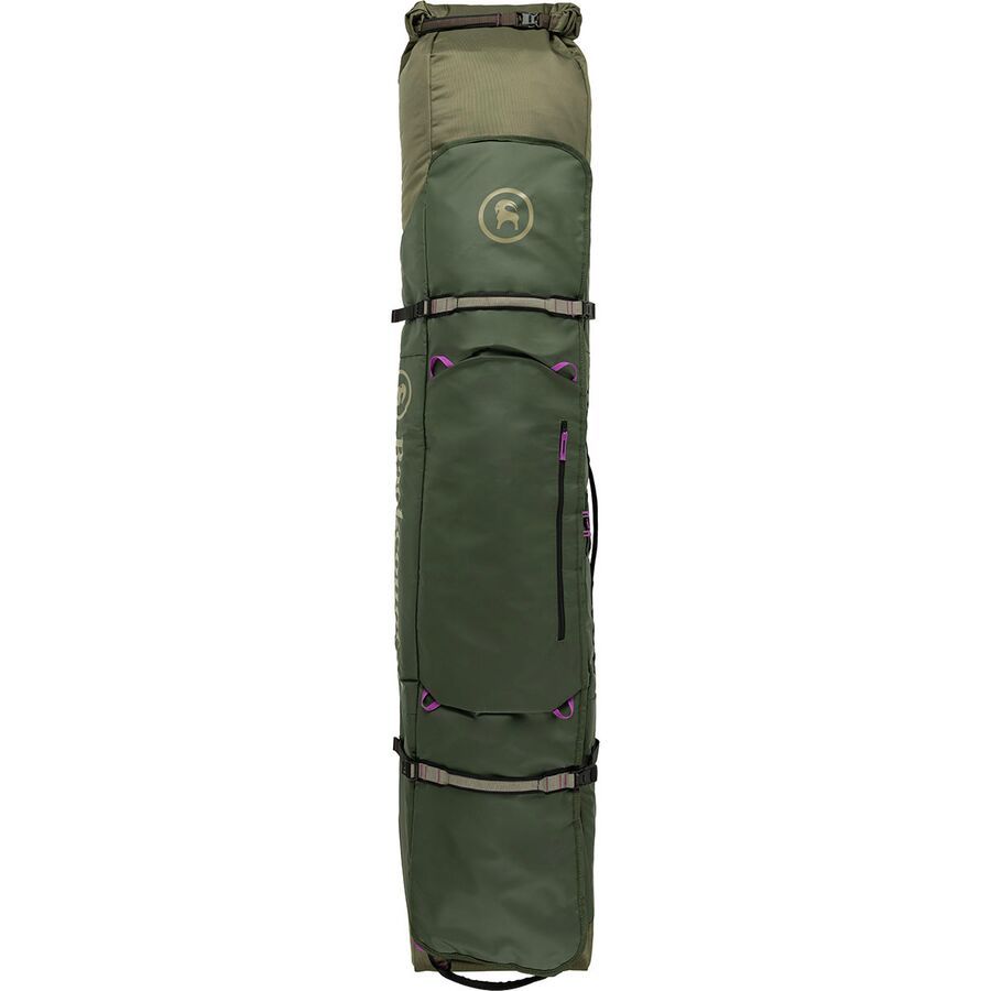 Backcountry Cottonwoods Double Ski & Snowboard Rolling Bag Climbing Ivy/Kalamata