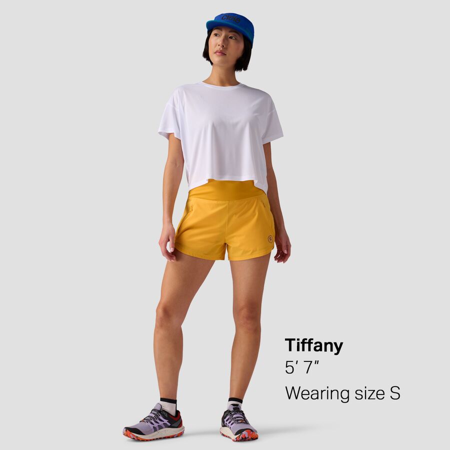 Backcountry Destination Lightweight Crop Tee - Women's White