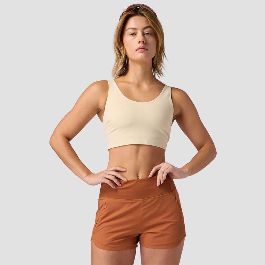 Backcountry Destination Longline Bra Top - Women's Fog