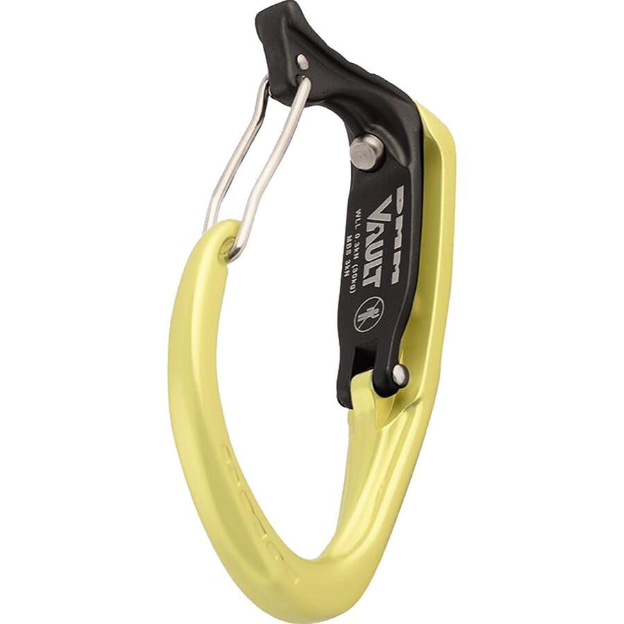 DMM Vault Wiregate Carabiner Lime