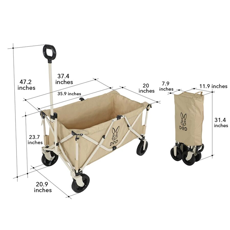 DOD Outdoors Uma Folding Wagon Tan