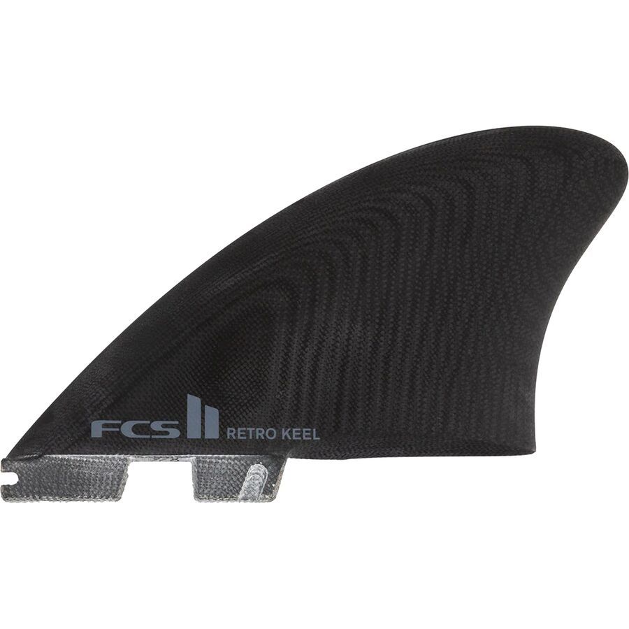 FCS II Retro Keel PG Twin Fin Black