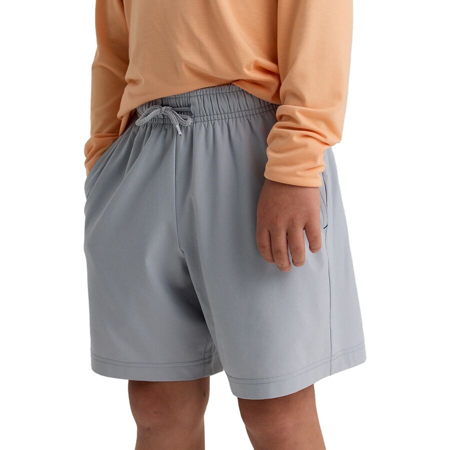 Free Fly Breeze Short - Boys' Cement