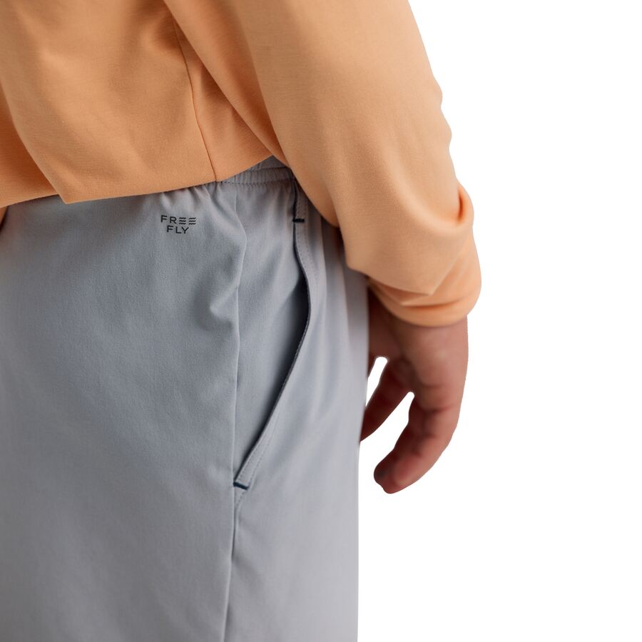 Free Fly Breeze Short - Boys' Cement