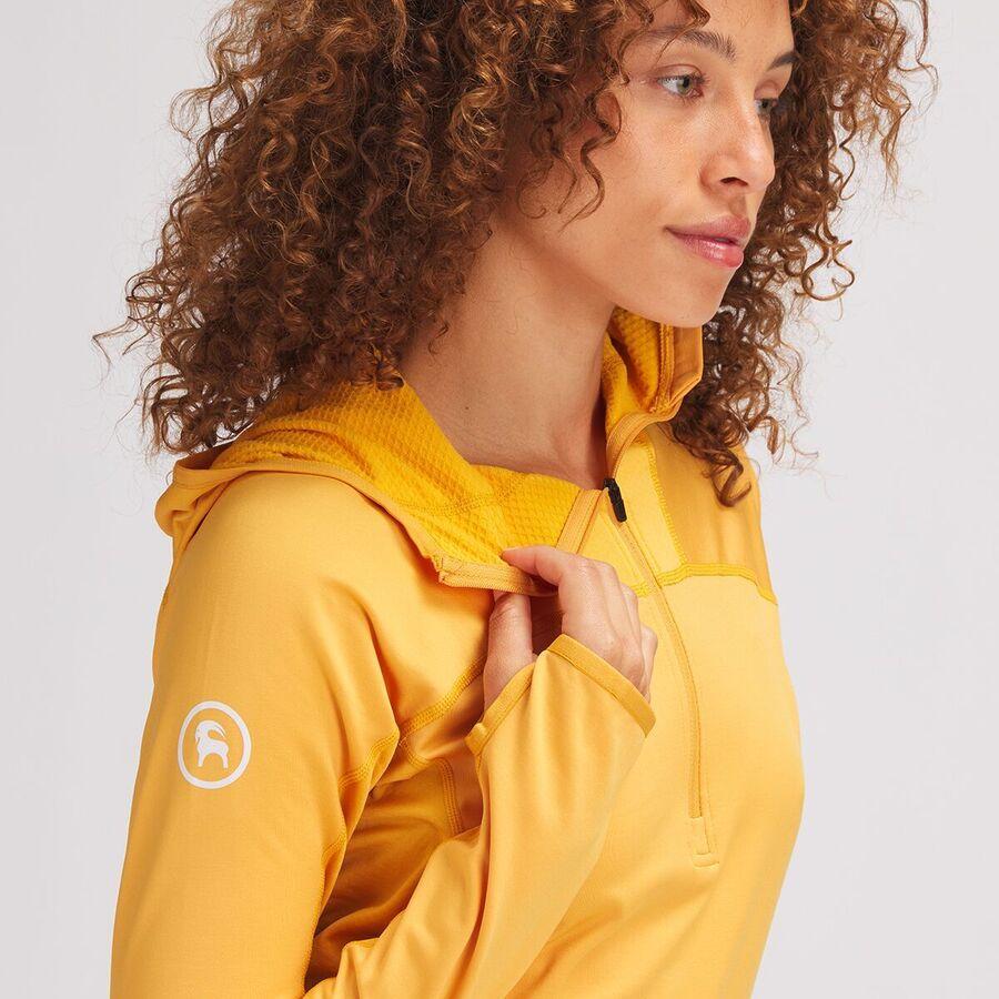 Backcountry Hybrid Grid Fleece Pullover - Women's Ermine