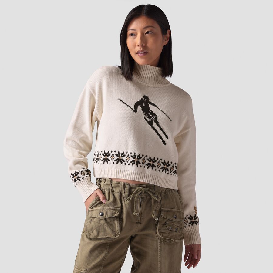 Backcountry Intarsia Ski Jumper Sweater - Women's Egret