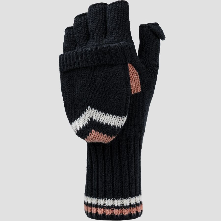 Backcountry Intarsia Ski Mitten - Women's Stretch Limo/Egret/Tawny Orange