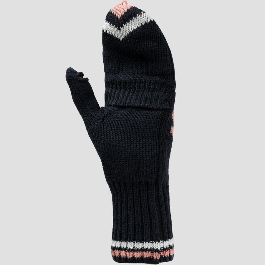 Backcountry Intarsia Ski Mitten - Women's Stretch Limo/Egret/Tawny Orange