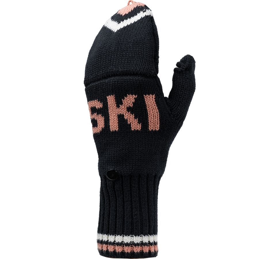 Backcountry Intarsia Ski Mitten - Women's Stretch Limo/Egret/Tawny Orange