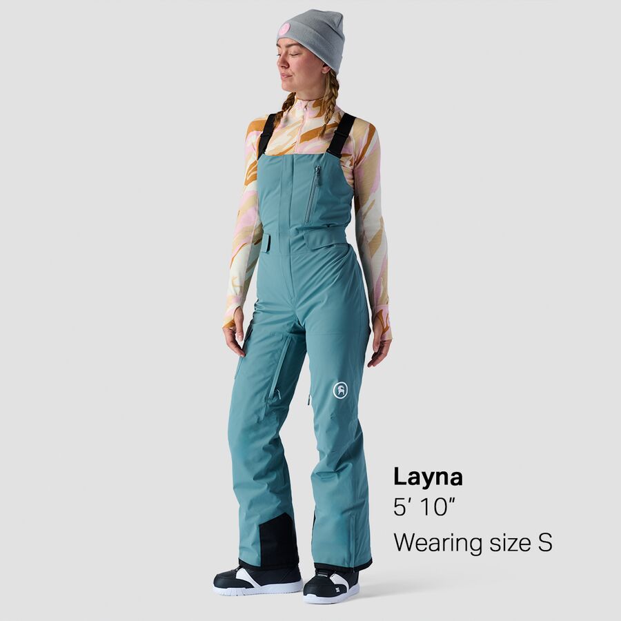 Backcountry Last Chair Stretch Insulated Bib - Women's Goblin Blue