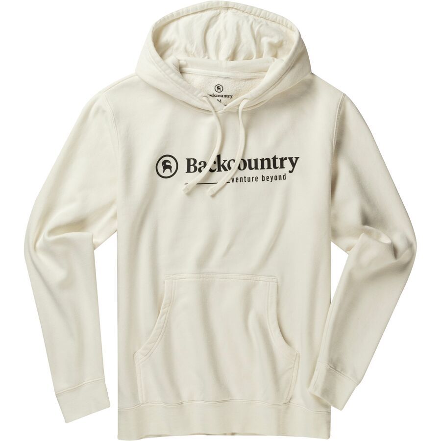 Backcountry Logo Venture Beyond Hoodie Vintage White