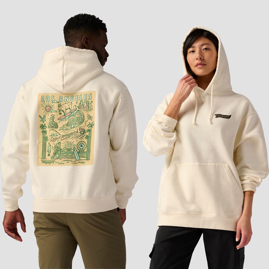 Backcountry Los Angeles Poster Hoodie Vintage White