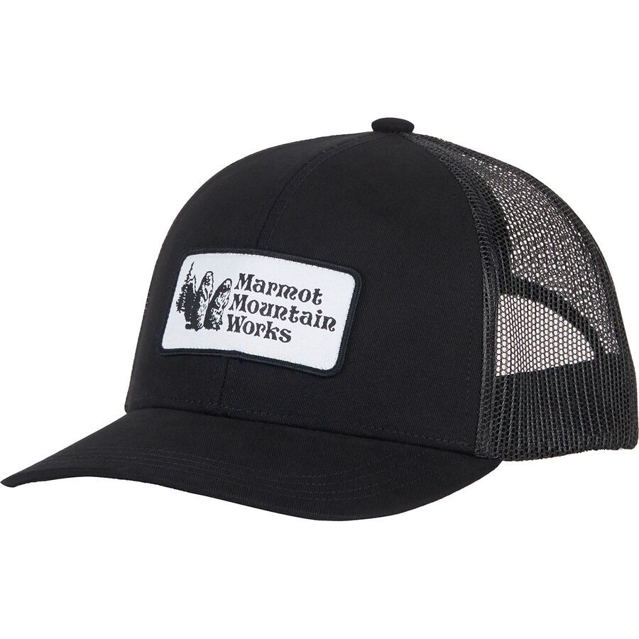 Marmot Retro Trucker Hat Black/Black