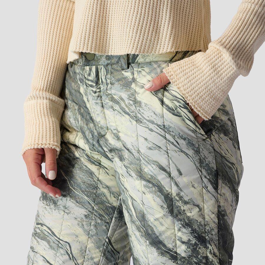 Backcountry Oakbury Print Synthetic Quilted Pant - Women's Desert Stone Green Print